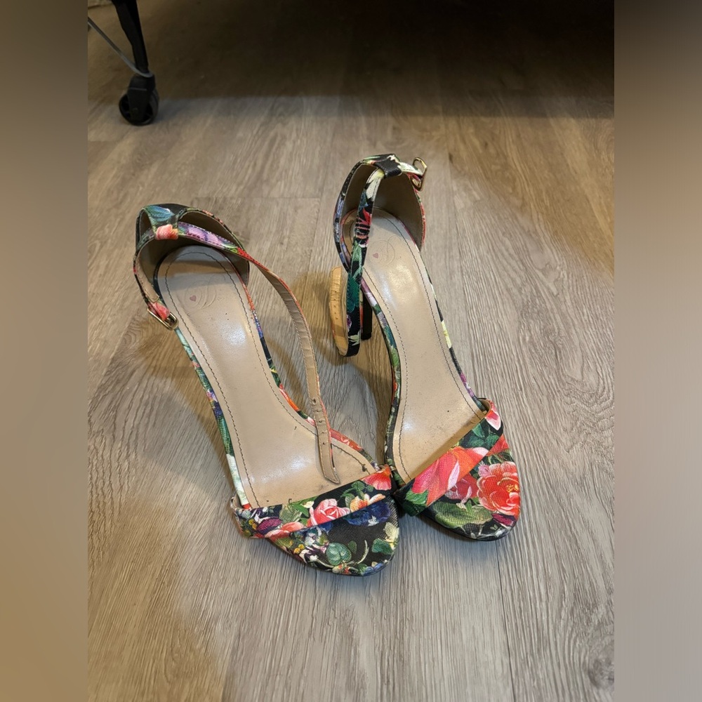 43. Floral Heels
